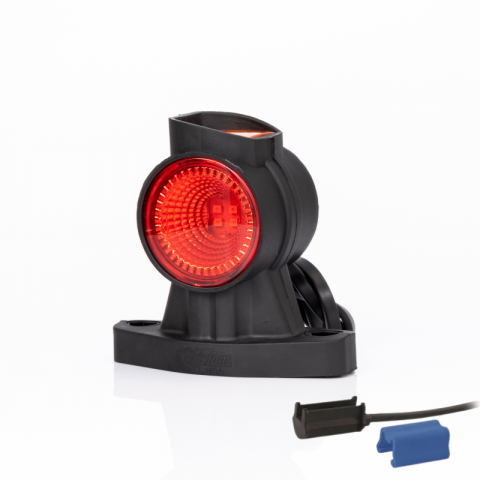 Lampi gabarit cu brat auto si remorci - Lamp de Gabarit LED cu brat scurt, 12/24V, Conector QS075, 9.6cm