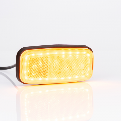 Lamp de Gabarit LED cu Reflector, 12/24V, Montaj Plat, Conector QS075, 12.5 x 6cm [1]