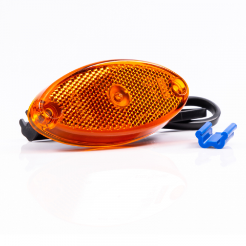 Lampi Gabarit LED - Lamp de Gabarit LED cu Reflector, 12/24V, Montaj Plat, Conector QS075, 10.24 x 4.52cm