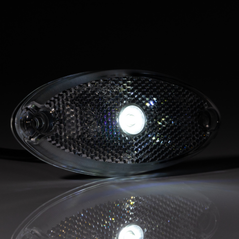 Lamp de Gabarit LED cu Reflector, 12/24V, Montaj Plat, Conector QS075, 10.24 x 4.52cm [1]
