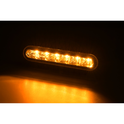 Lampa avertizare LED Strike 12/24V, 6 LED, 10 moduri, 3 x 14,2 cm, IP67 [13]