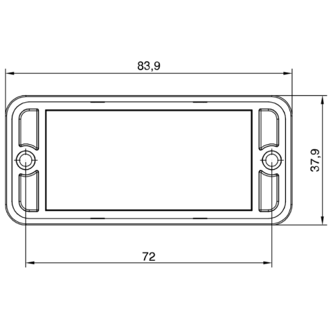 Lampa avertizare LED, stroboscop, 12V-24V, 12 LED rosu + 12 LED albastru, 2 programe, IP6K9K [12]