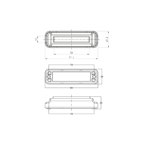 Lampa avertizare, stroboscop LED auto, 12-24V, IP6K9K, sincronizare flash [10]