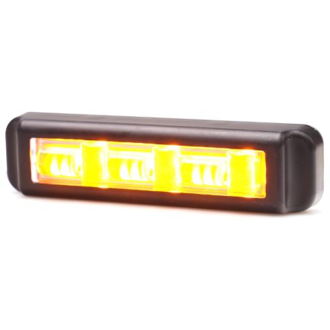 Stroboscoape Auto - Lampa avertizare, stroboscop LED auto, 12V 24V IP6K9K 18 LED galben