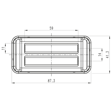 Lampa avertizare stroboscop, lumina pozitie, 12V-24V, IP6K9K [7]