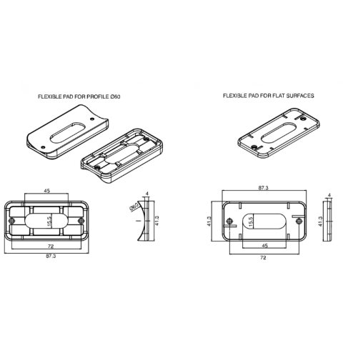 Lampa avertizare stroboscop, lumina pozitie, 12V-24V, IP6K9K [10]