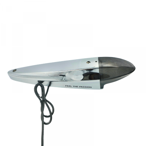 Lampa cromata pozitie cabina, tip sageata, TORPEDO, pozitie alb si galben + stroboscop, 12/24V [9]