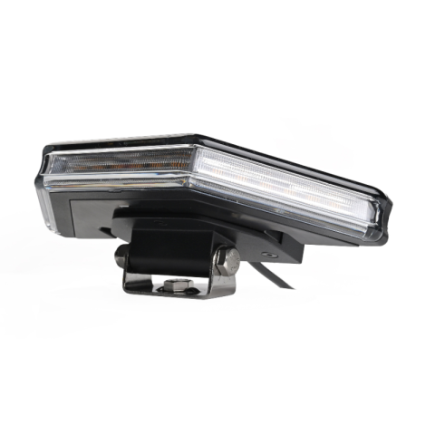 Lampa de avertizare de colt, stroboscop LED portocaliu, 18 LED x 3W, 13.5 x 19.6 cm , 12/24V, R10, R65, IP67 [5]