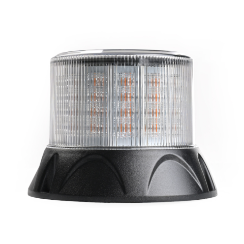 Lampa de avertizare LED 12/24V, girofar portocaliu cu dispersor alb, montaj în 3 suruburi, R65, Ø 16.5 cm [4]