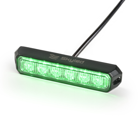 Accesorii Diverse - Lampa de avertizare LED stroboscopica, lumina verde, 26 moduri, 12/24V