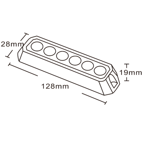 Lampa de avertizare LED stroboscopica, lumina verde, 26 moduri, 12/24V [2]