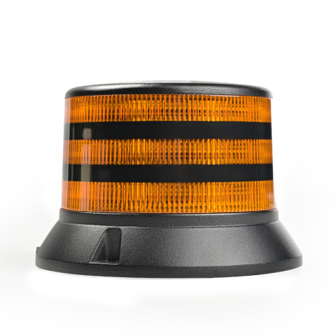 Dispozitive Avertizare - Lampa de avertizare LED tip girofar, 12/24V, 42W, 48 LED, 11 moduri, R65, IP67, Ø 12,2 x 8,24 cm