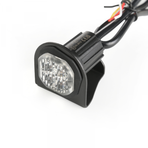 Lampa de avertizare rotunda, bulb, SKYLED 2.7 x 3.9 cm, stroboscopic - lumina portocalie 4 LED [1]