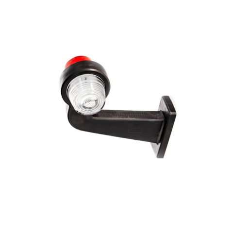 Lampa de gabarit cu brat lung, RETRO, alb / roșu, 12/24V, 19.5cm, tip L