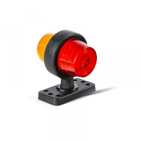 Lumini, Becuri, Proiectoare - Lampa de gabarit cu brat scurt, RETRO, galben / rosu, 12/24V, 10.98cm, tip L