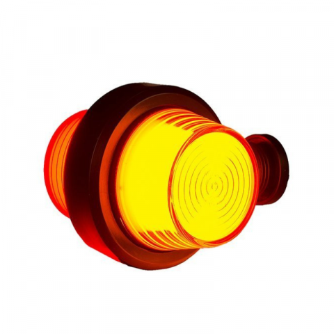 Lampi Gabarit LED - Lampa de Gabarit LED, Brat Scurt, Efect NEON, 12/24V, Galben-Rosu, 10.7cm