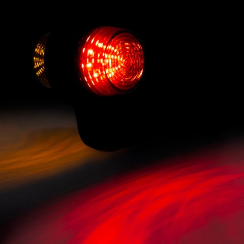 Lampa de Gabarit Graphite LED cu Brat Lung, 19.25cm, Rosu/Portocaliu [1]