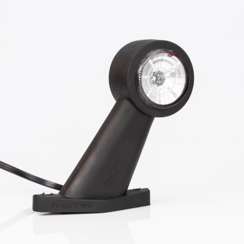 Lampa de gabarit LED, cu brat oblic scurt si cablu, 13.3cm, din cauciuc flexibil, 12/24V [6]