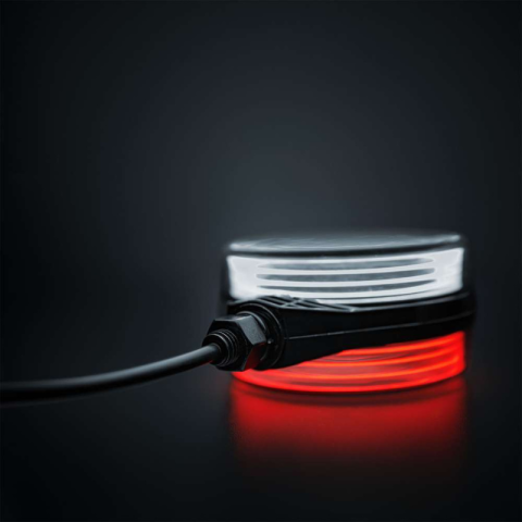 Lampa de Gabarit LED FOR9T pentru Oglinda, Alb-Portocaliu-Rosu, Lentila Fumurie, 12/24V, IP67 [3]