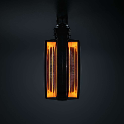 Lampa de gabarit LED FOR9T pentru oglinda, lumina portocalie, lentila fumurie, 12/24V, IP67 [3]