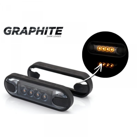 Lampa de Gabarit LED Slim Graphite, Rosu, Alb sau Portocaliu,12/24V, IP68, 8.42 x 27.7 x 1.1cm, suprafate plane sau curbate [9]