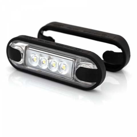 Lampa de Gabarit LED Slim, Rosu, Alb sau Portocaliu,12/24V, IP68, 8.42 x 27.7 x 1.1cm, suprafate plane sau curbate