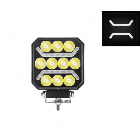 Lumini, Becuri, Proiectoare - Lampa de lucru 10 x LED cu pozitie, 10 x 10 x 3.65cm - Truck LED L0184