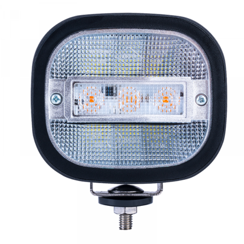 Lampa de Lucru LED Profesionala cu Avertizare Stroboscopica Portocalie, 14W, 1200lm,12V/24V, IP68, 10 x 9.8cm [2]