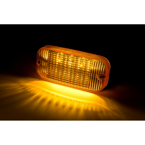 Lampa de pozitie LED, TALMU, 24V, dispersor portocaliu, montare sub bara, contur camion [5]