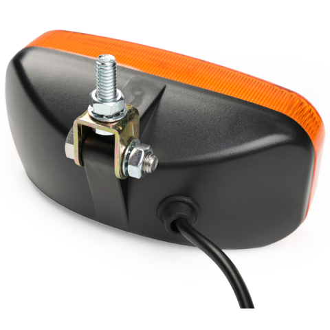 Lampa de pozitie LED, TALMU, 24V, dispersor portocaliu, montare sub bara, contur camion [11]