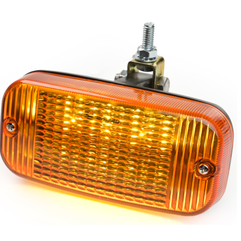 Lampa de pozitie LED, TALMU, 24V, dispersor portocaliu, montare sub bara, contur camion [8]