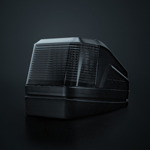 Lampa de pozitie plafon LED IZE Volvo Style, cu stroboscop, lumina alba si portocalie, lentila fumurie, IP69K [12]
