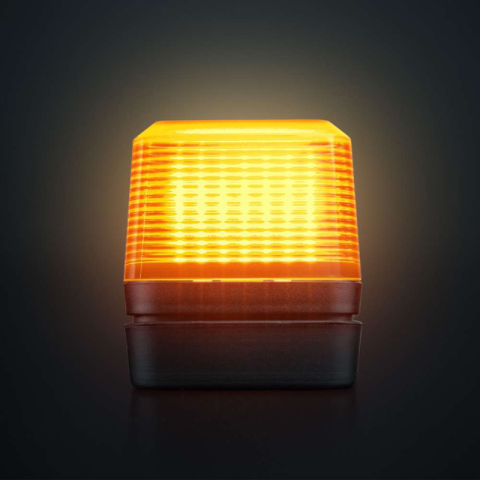Lampa de pozitie plafon LED IZE Volvo Style, cu stroboscop, lumina alba si portocalie, lentila fumurie, IP69K [4]