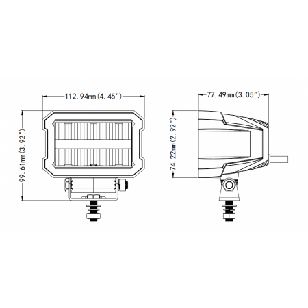Lampa frontala cu pozitie si faza, LED, 1224V, proiector 2200LM - Truck LED L3422 [6]