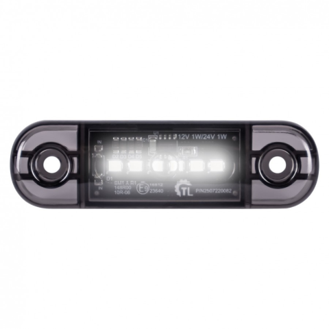 Lampi gabarit - Lampa gabarit 6 LED 12/24V DARK, 8.38cm , lentila fumurie, alb/portocaliu/rosu