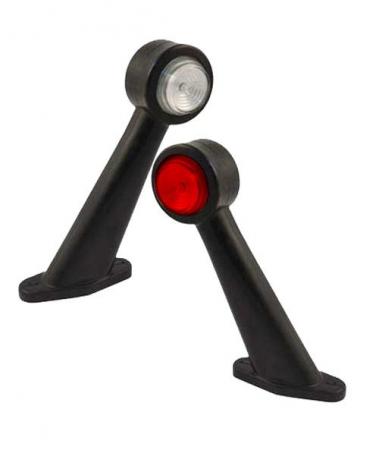 Lampa gabarit bu brat Oblic Lung DLD002.3, dispersor rosu si alb - EGKAL DLG002.3 [2]