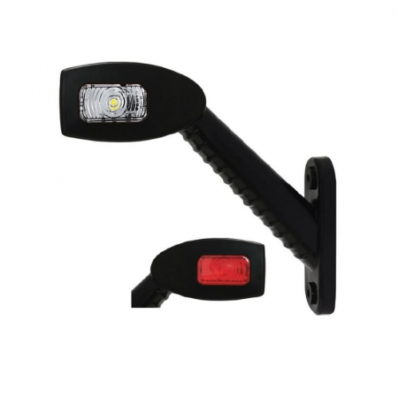 Lampi gabarit cu brat auto si remorci - Lampa gabarit cu brat lung, alb, rosu, galben, 177mm