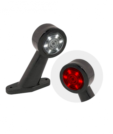 Lampa Gabarit Cu Brat oblic scurt LED, 6 LED-uri, dispersor rosu si alb - EGKAL DLG003.5 [1]