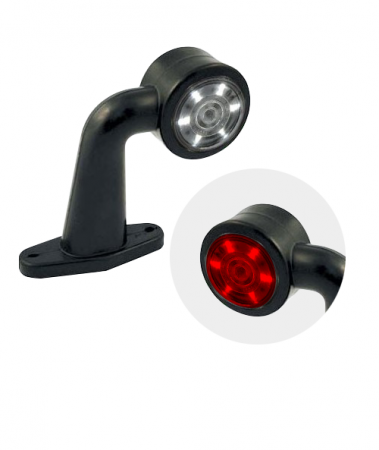 Lampa Gabarit Cu Brat scurt La 90° LED, 6 LED-uri, dispersor rosu si alb - EGKAL DLG003.4 [1]