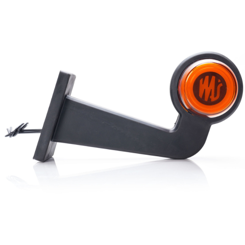 Lampa gabarit laterala cu brat cot la 90 de grade LED, IP6K9K, 12V-24V, 191x166 mm, stanga sau dreapta [2]