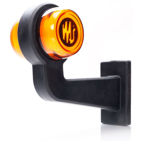 Noutati - Lampa gabarit laterala cu brat cot la 90 de grade LED, IP6K9K, 12V-24V, 191x166 mm, stanga sau dreapta