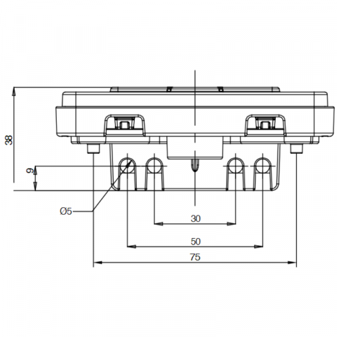 Lampa gabarit porocaliu LED 10.3 x 3.6cm, suport inclus, reflectorizant [2]