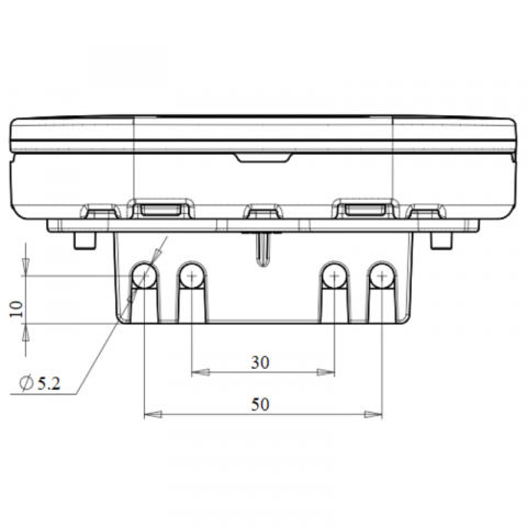 Lampa gabarit, LED 10.65 x 4.65cm, suport inclus, reflectorizant [2]