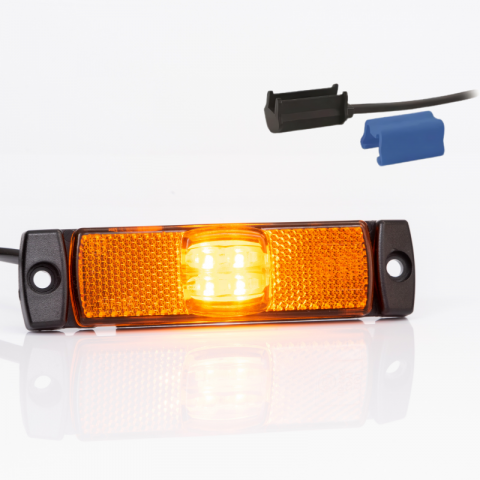 Lampa Gabarit LED, 12/24V, Conector Rapid QS075, 13 x 3.2cm [0]