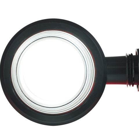 Lampa gabarit LED, 12V 24V, alb rosu, cu brat scurt, efect neon, universala [5]
