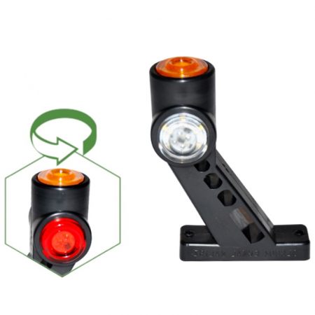 Lampa gabarit LED cu 3 lumini,  Alb, Rosu si Galben - EGKAL DLS3 [1]