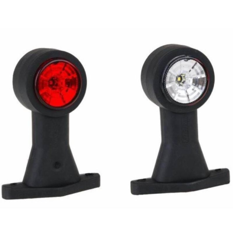 Lampa gabarit LED cu brat lung drept, mufa QS150, suport cauciuc flexibil, 12-24V, omologare E9 [2]