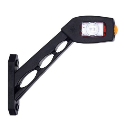 Noutati - Lampa gabarit LED, 8,6 x 4,2 cm cu brat oblic, 12V 24V, alb, rosu, portocaliu, pentru camion si remorca