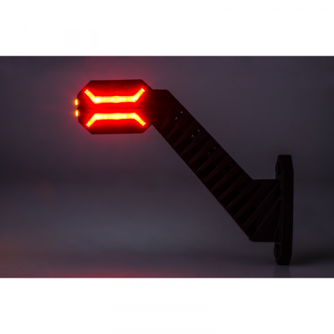 Lampa gabarit LED DRAGON, 3 funcții, 20cm, 12V/24V, prindere pe braț, IP 68 [8]