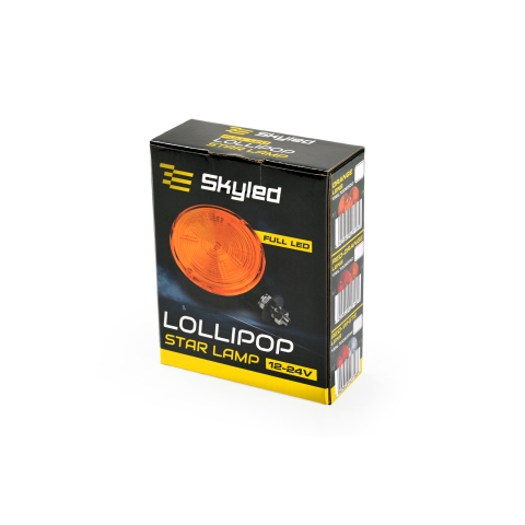 Lampa spaniola gabarit LED Lollipop Star 12/24V, portocaliu-portocaliu, 10,7 x 15,5 cm [5]